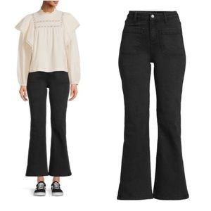 NWT Time and Tru jean size 12 pants Patch Pocket Flare Jeans bell bottoms hig…
